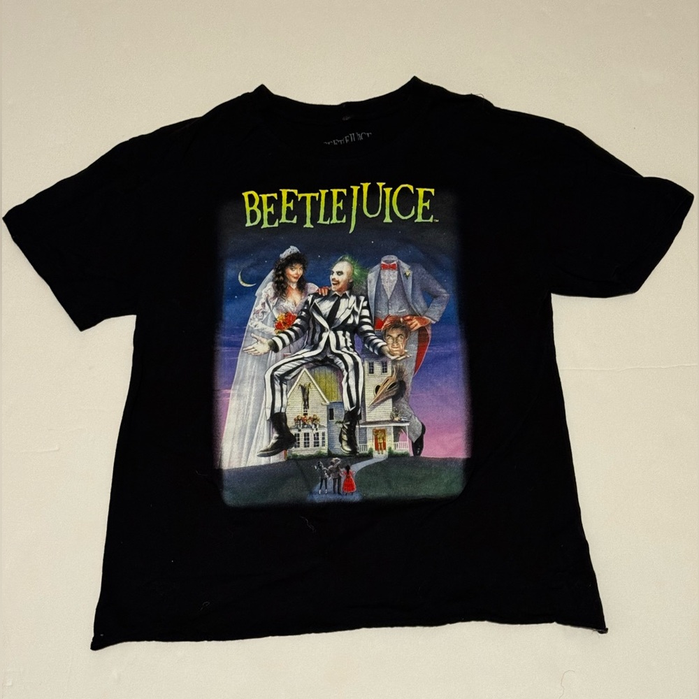 Hybrid Apparel Black Beetlejuice Graphic Tee
